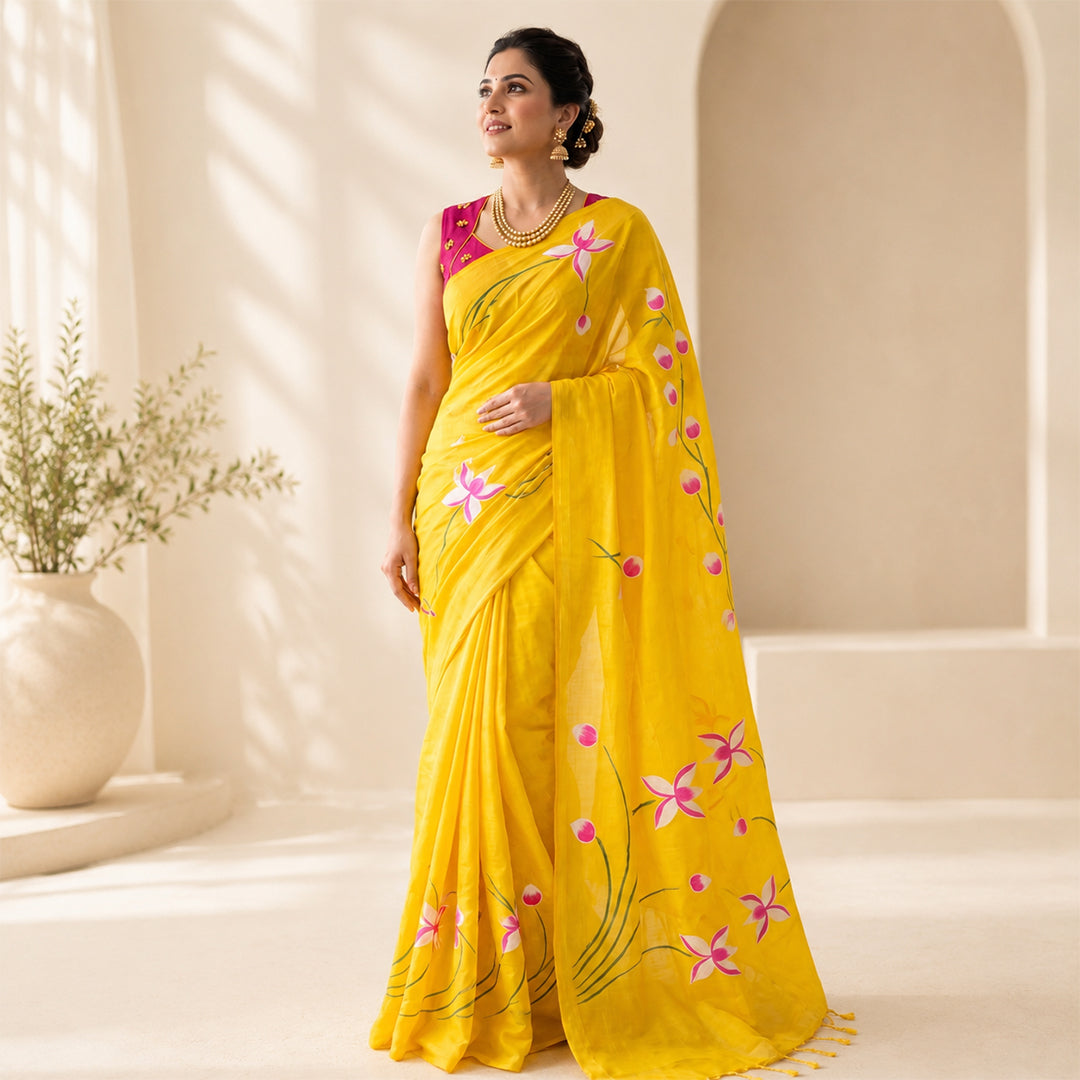 Handpainted Mul Cotton