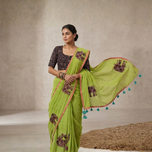 Mul Cotton With Appliqué Work