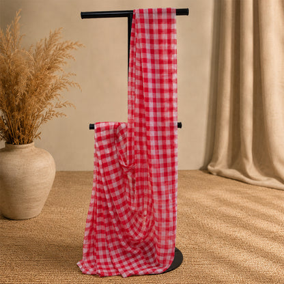 Mul Cotton Check Pattern Multiple Colour