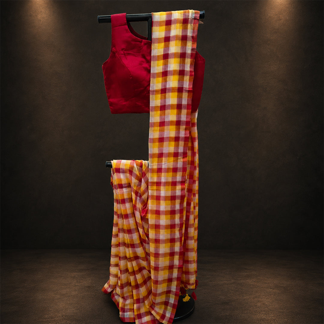 Mul Cotton Check Pattern Multiple Colour