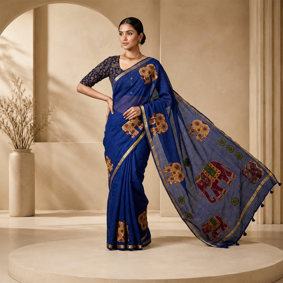 Mul Cotton With Appliqué Work