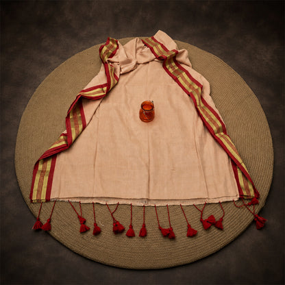 Mul Cotton With Golden Zari