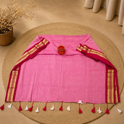 Mul Cotton With Golden Zari