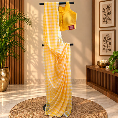 Mul Cotton Check Pattern Multiple Colour
