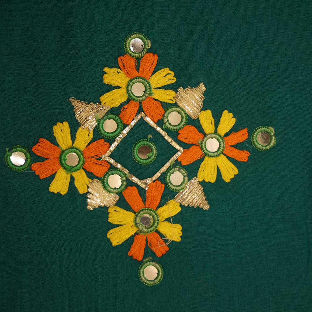 Mul Cotton With Mirror Work