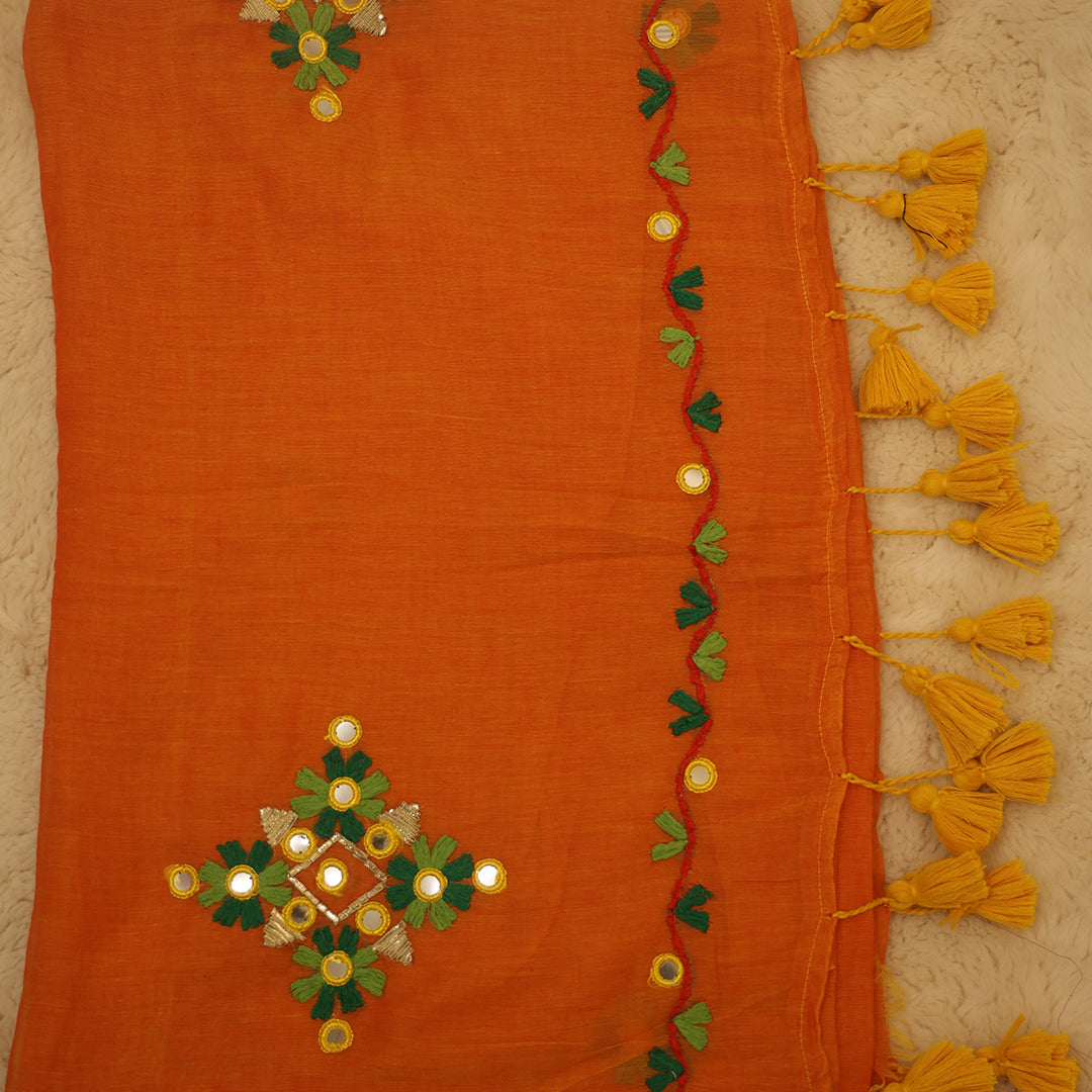 Mul Cotton With Mirror Work