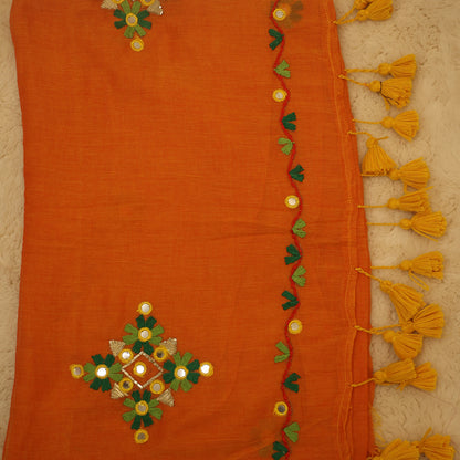 Mul Cotton With Mirror Work