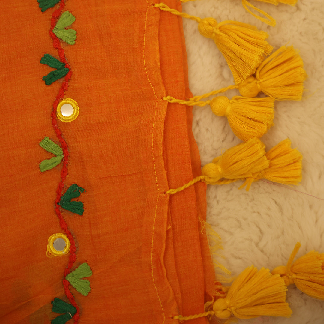 Mul Cotton With Mirror Work