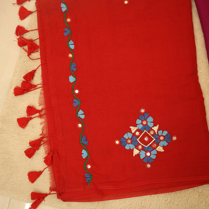 Mul Cotton With Mirror Work