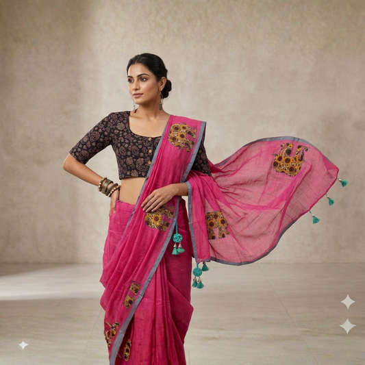 Mul Cotton With Appliqué Work