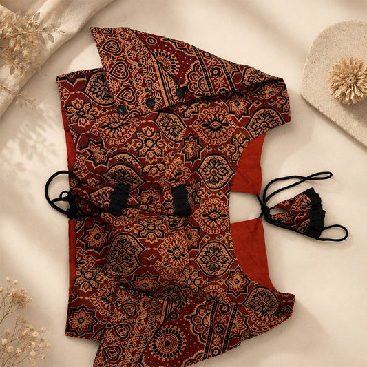 Pure Ajrakh Blouse