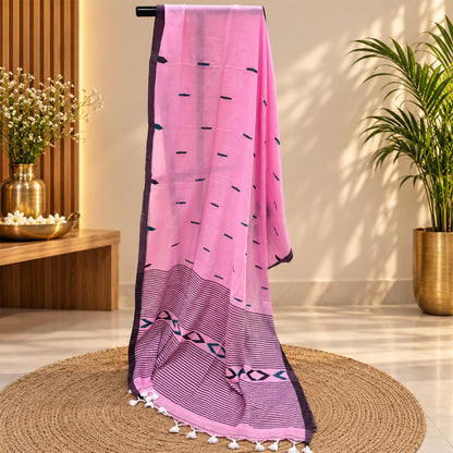 Pure Mul Cotton Handloom Saree