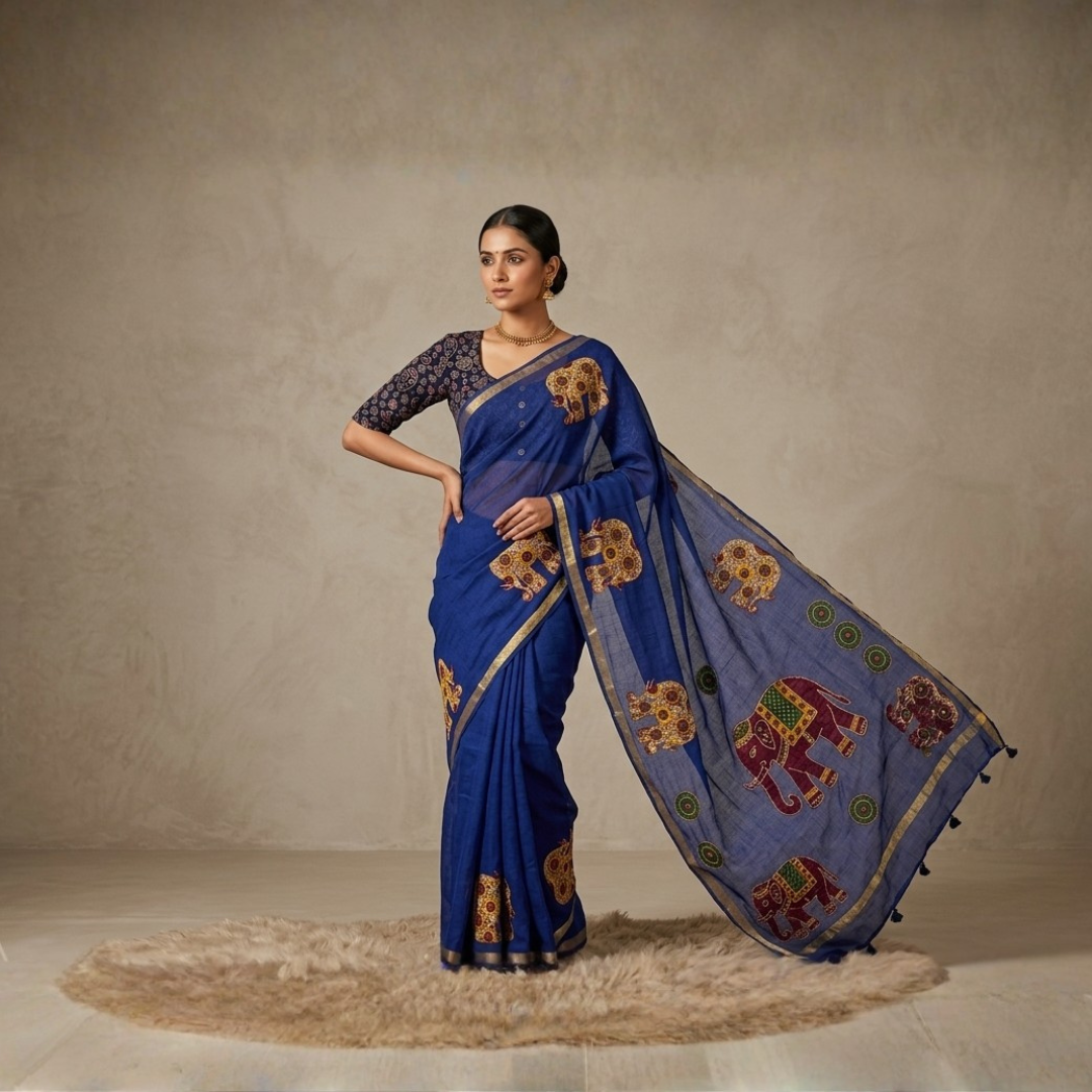 Mul Cotton With Appliqué Work