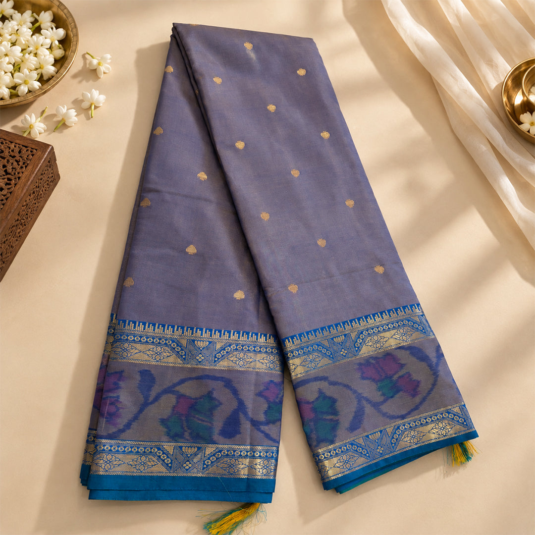 Soft Silk Saree With Pochampally Border