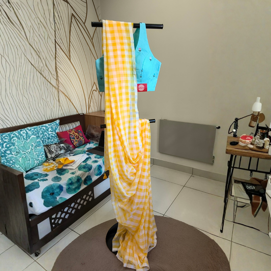 Mul Cotton Check Pattern Multiple Colour