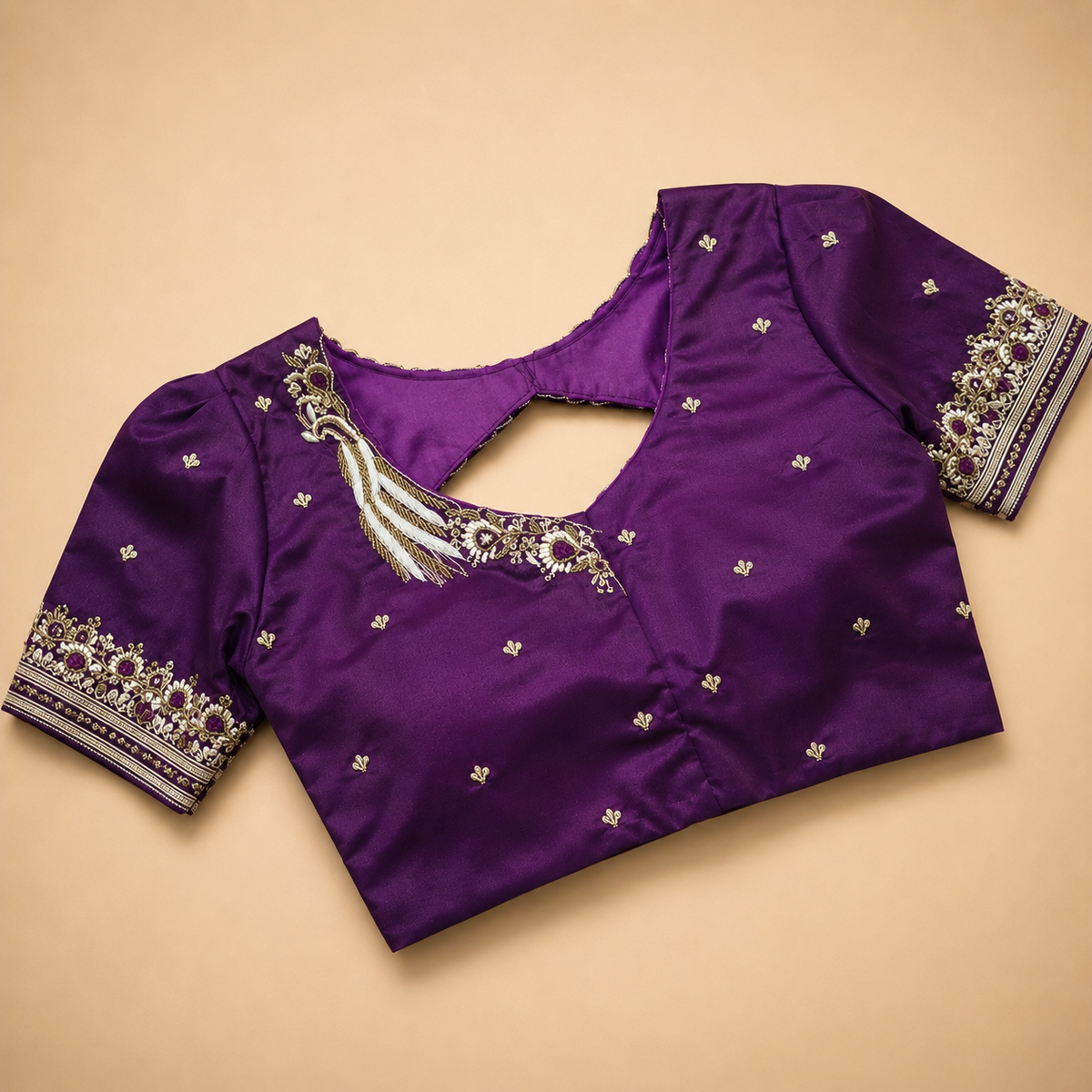 Pure Banarasi Silk Zardosi Hand Work Blouse
