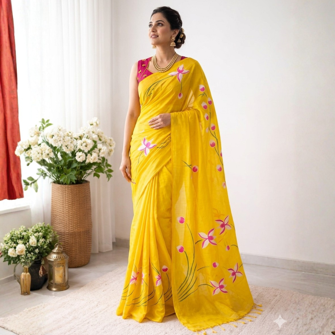 Handpainted Mul Cotton